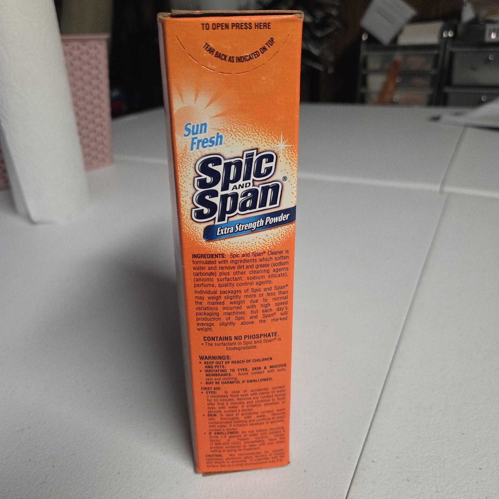 Spic and Span Extra Strength Powder Sun Fresh New 27 Oz