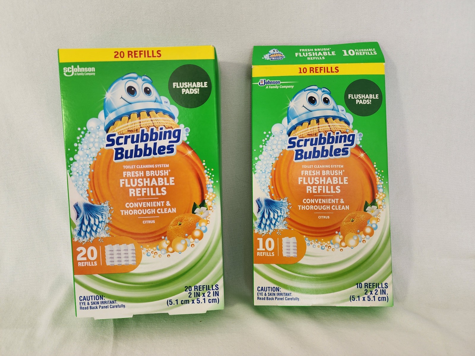 Scrubbing Bubbles Toilet Cleaning Flushable Refills 2 Open Boxes Citrus READ