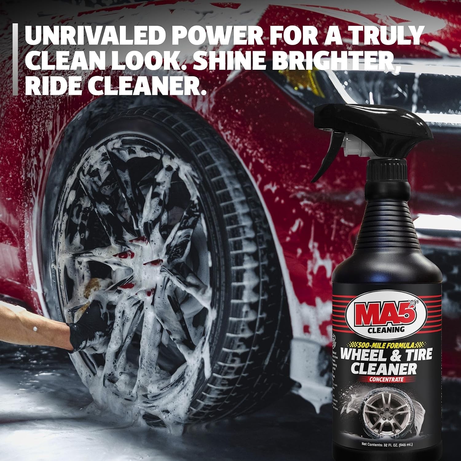 MA5X Wheel and Tire Cleaner | Concentrated, Brake Dust Remover | Wheel Cleaner S