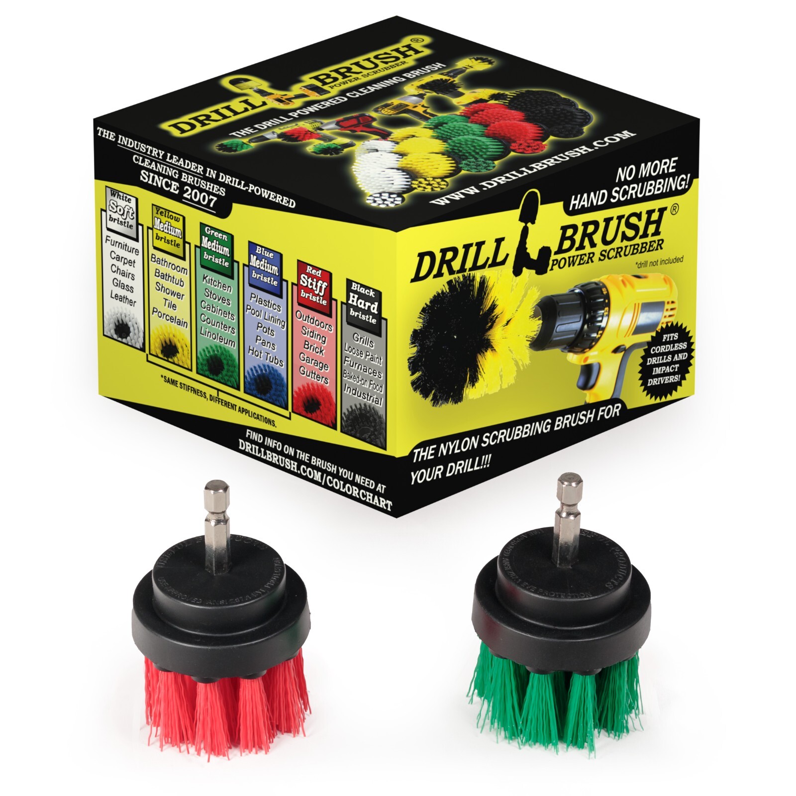 Drill Brush Cordless Drill Power Brushes – Indoor/ Outdoor -Kitchen/ Patio/ Deck