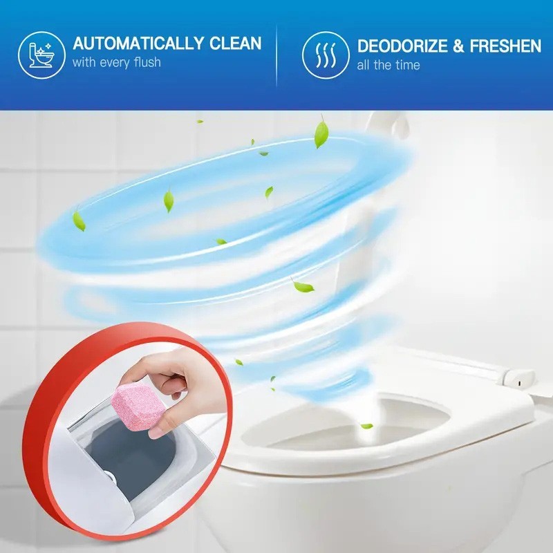 Toilet Bowl Cleaner Tablets, No Harsh Chemicals, Plant-based toilet Cleaner