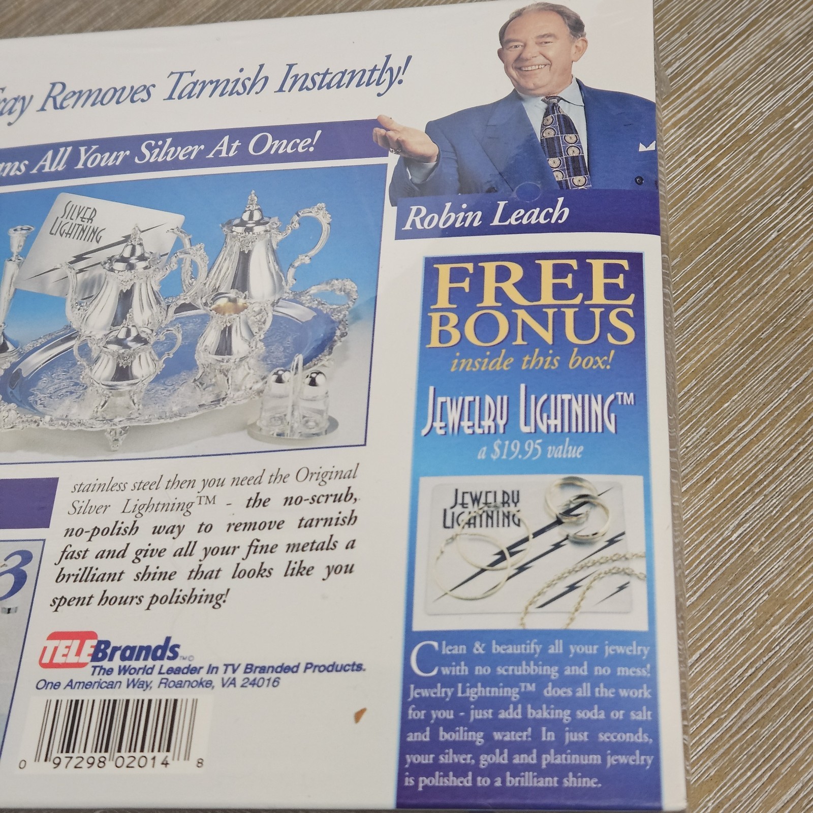 Silver Lightning Jewelry Cleaner Tarnish Remover As Seen on TV Gold Copper Steel