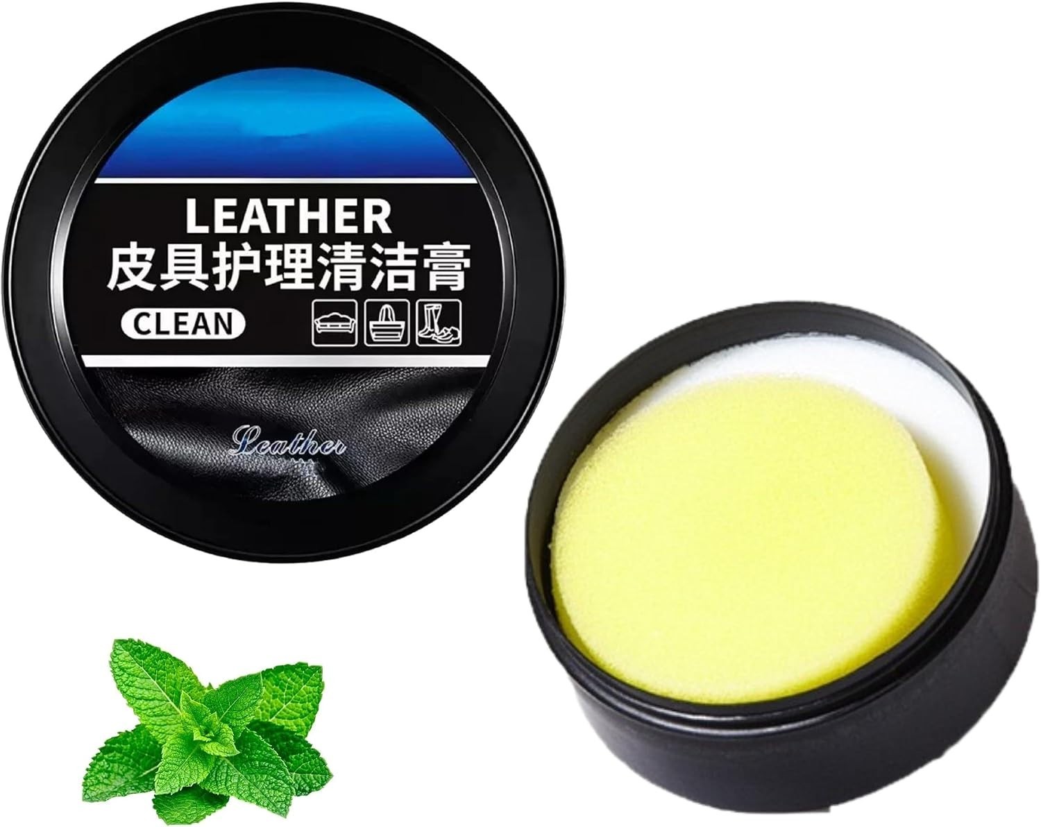 Leader Cleaning and Care Cream, Leather Cleaning Cream for Car In