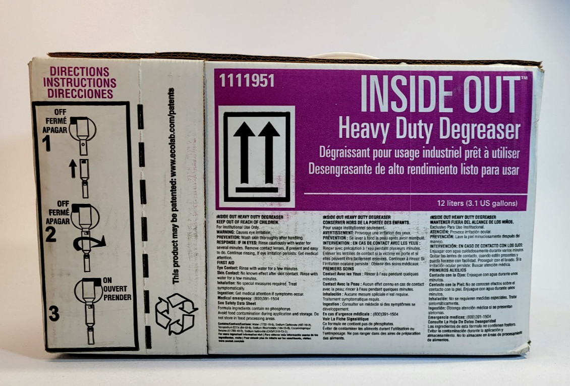SSDC Inside Out Heavy Duty Degreaser – 12 Liters (3.1 US Gallons) Part #1111951