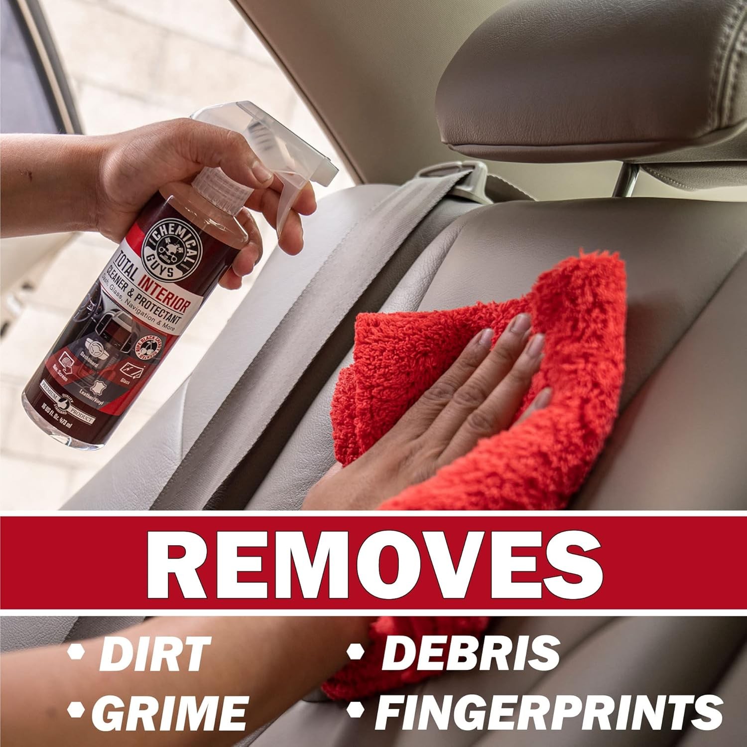 Chemical Guys Total Interior Cleaner & Protectant – Black Cherry, Car Cleaning S