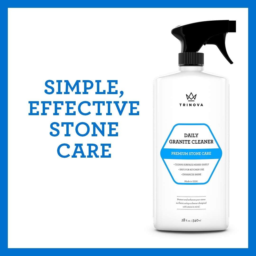 TriNova Granite Cleaner & Polish Gallon Refill for Daily Use – Made in USA,…