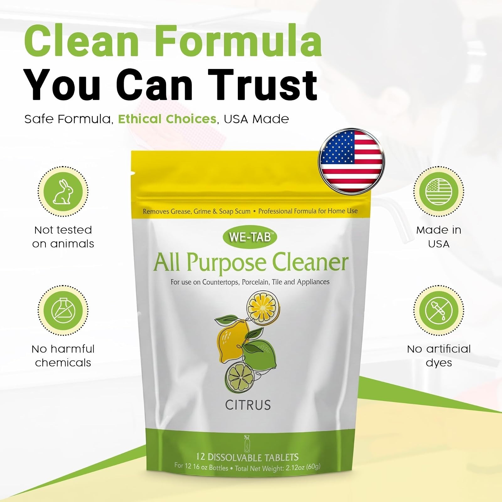 All Purpose Cleaner Concentrate Refill, Multi Surface Clean Refill, Non-toxic Cl