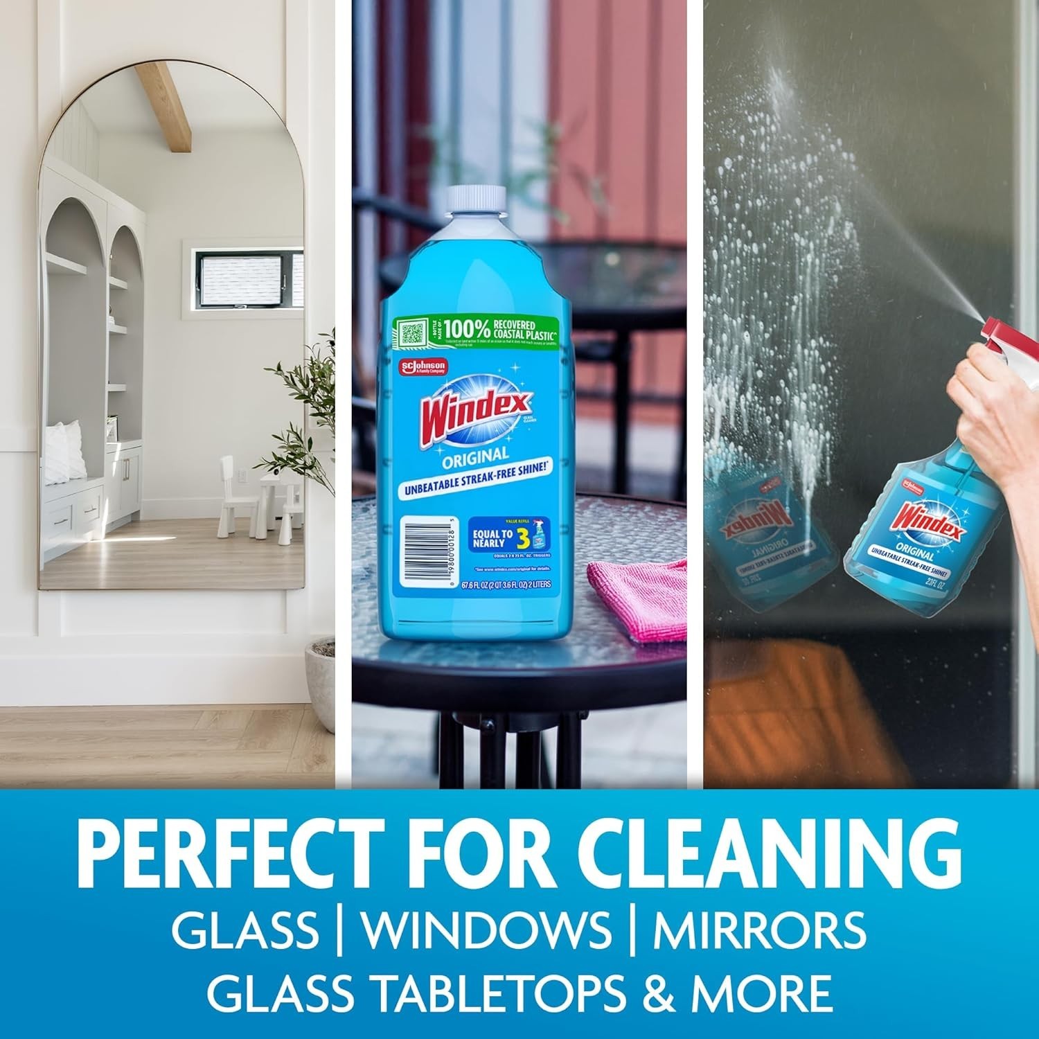 67.6 Fl Oz Windex Refill Glass and Window Cleaner – Eco-Conscious Cleaning
