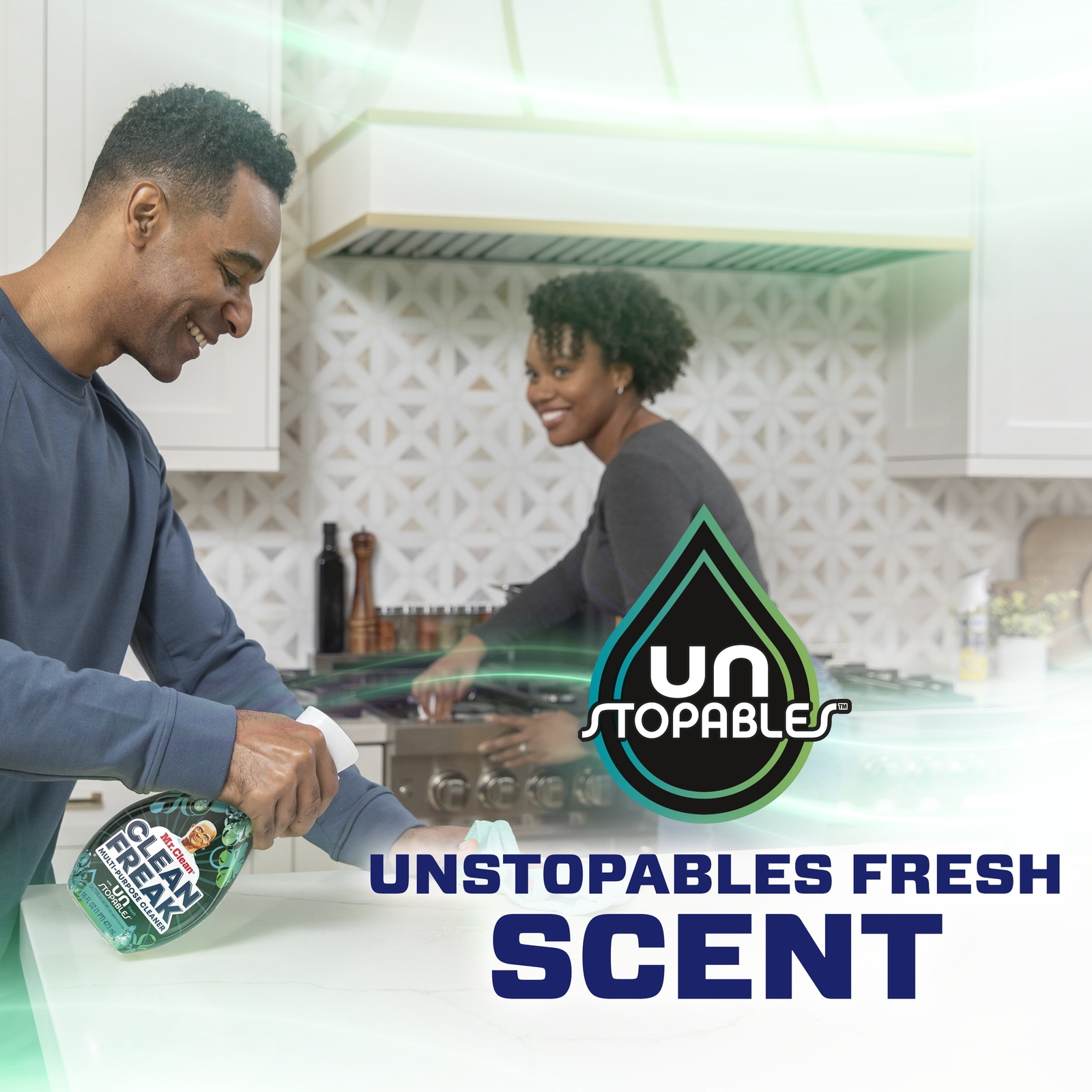 Multi Surface Cleaning Spray, , Unstopables Fresh Scent, 64 fl oz