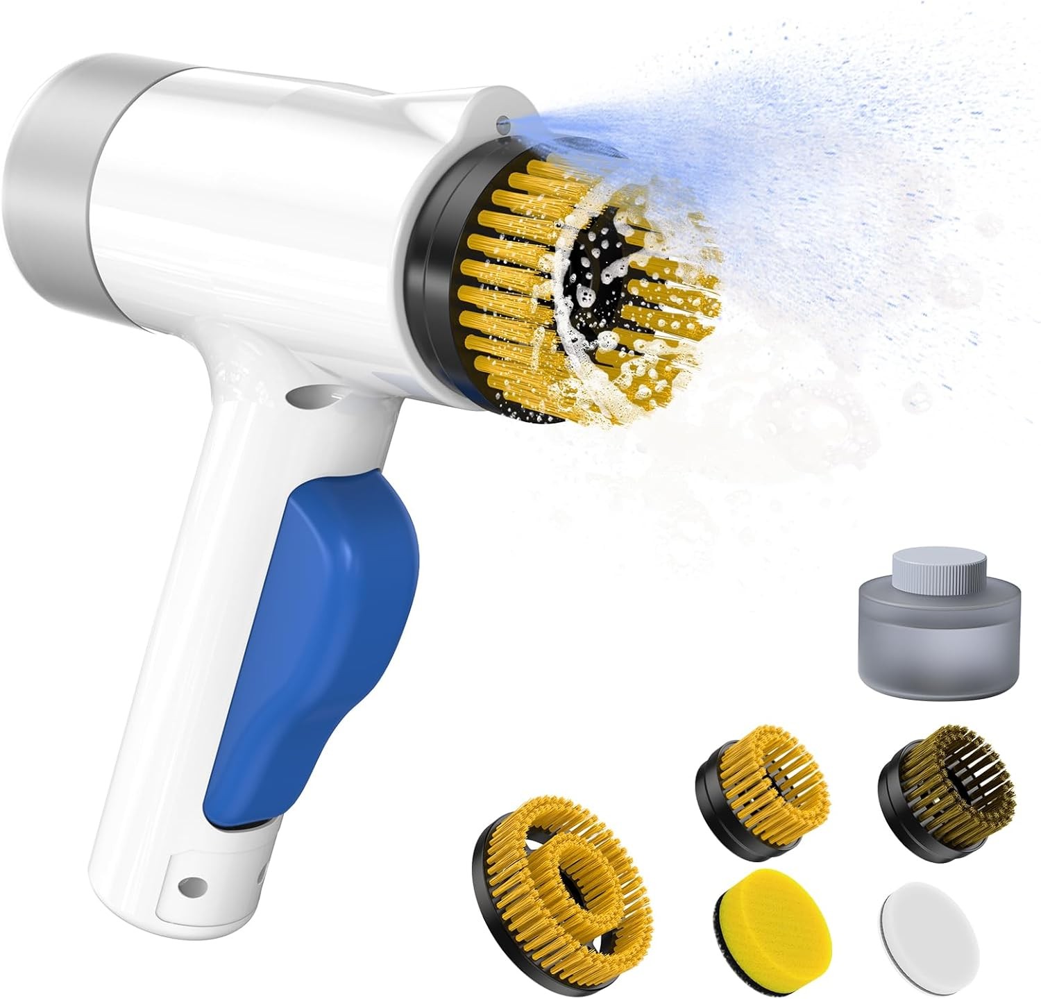 Electric Spin Scrubber 2 in 1 Scrubber Brush & Cleaning Spray with No-Rinse Form