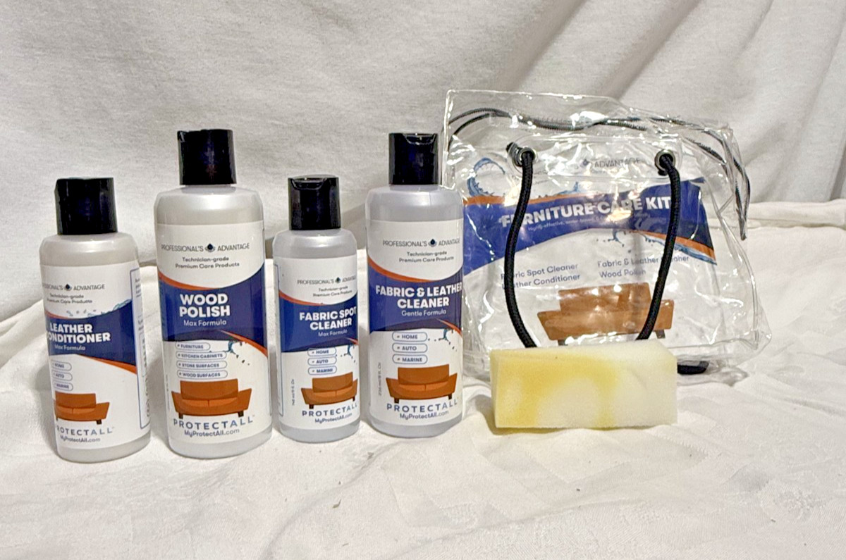 ProtectAll Professionals Advantage Furniture Care Kit Wood Leather Fabric Clean