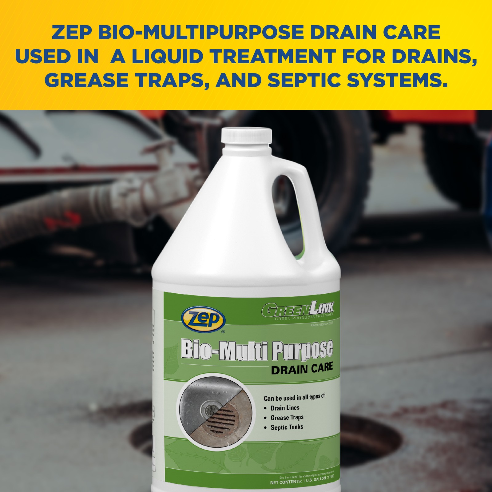 Zep Bio Multipurpose Drain Care 1 Gallon (Case of 4) 462623