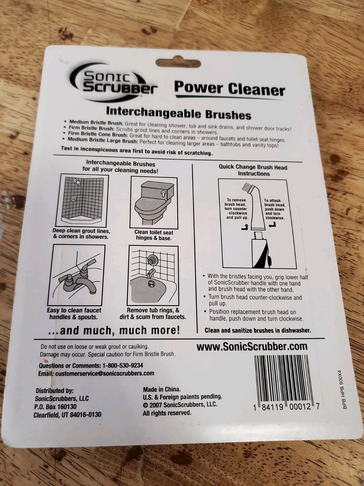 Sonic Scrubber Bathroom Tool Power Cleaner Tool for Tubs Showers Sinks Tiles New