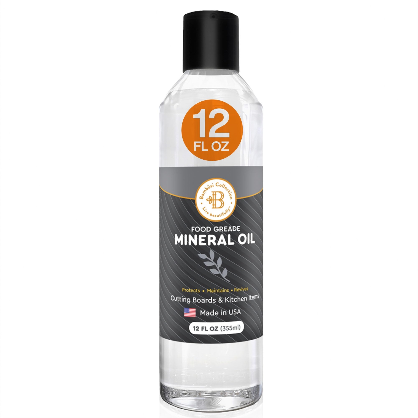 Cutting Board Oil – 12oz Food Grade Mineral Oil for Wood Cutting Board