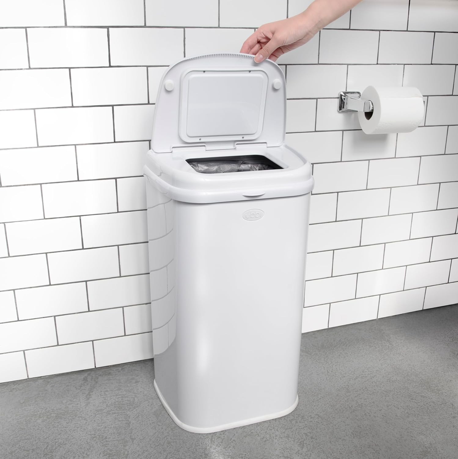 Ubbi Adult Diaper Pail, Steel Odor Locking, No Special Bag Required, Awards-Wi
