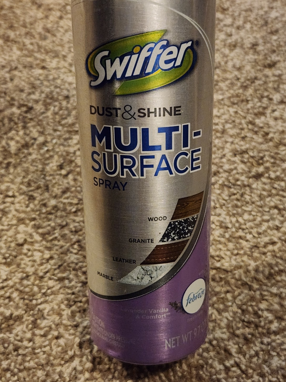 Swiffer Dust & Shine MULTI SURFACE Spray Febreze Lavender Vanilla Discontinued