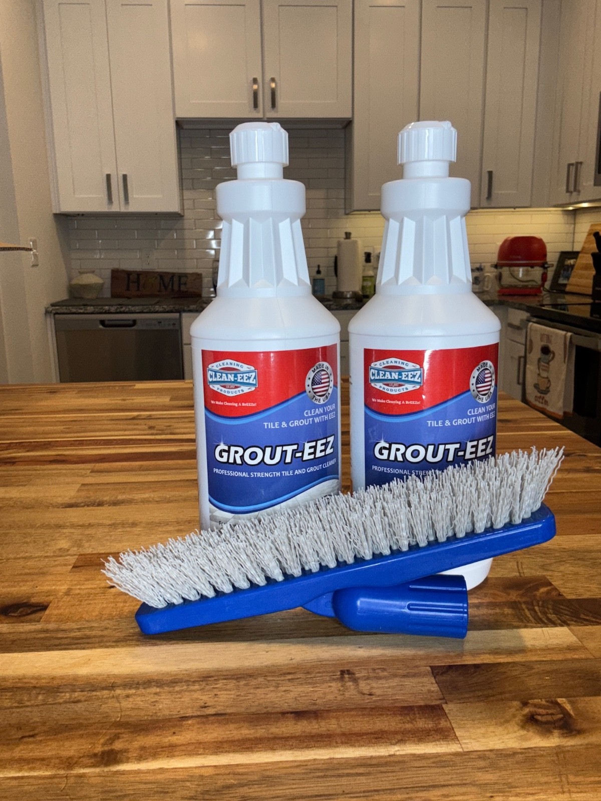 Clean-EEZ Grout-EEZ Heavy Duty Grout Cleaner Tile & Floor Stain Remover 2QT