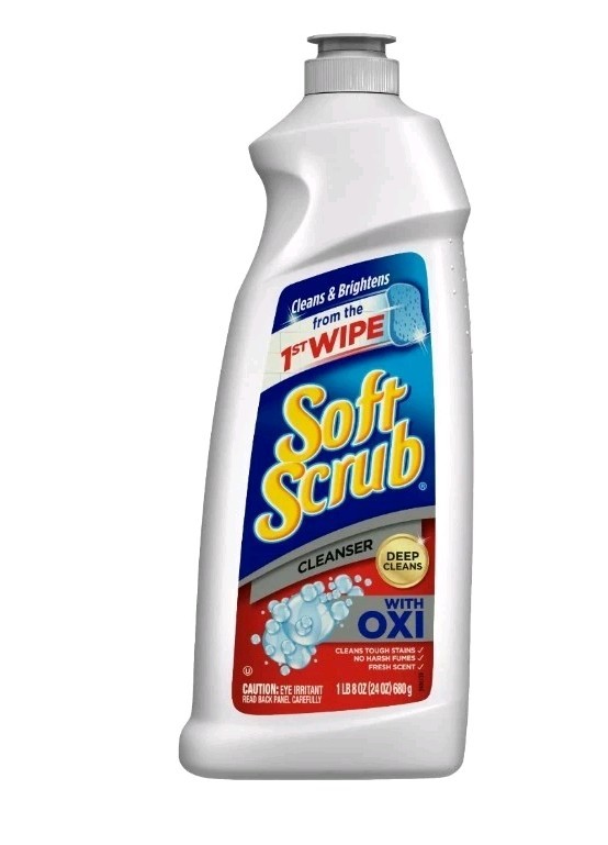 Soft Scrub Multi-Purpose Cleanser with OXI, Surface Cleaner, 24 Ounce