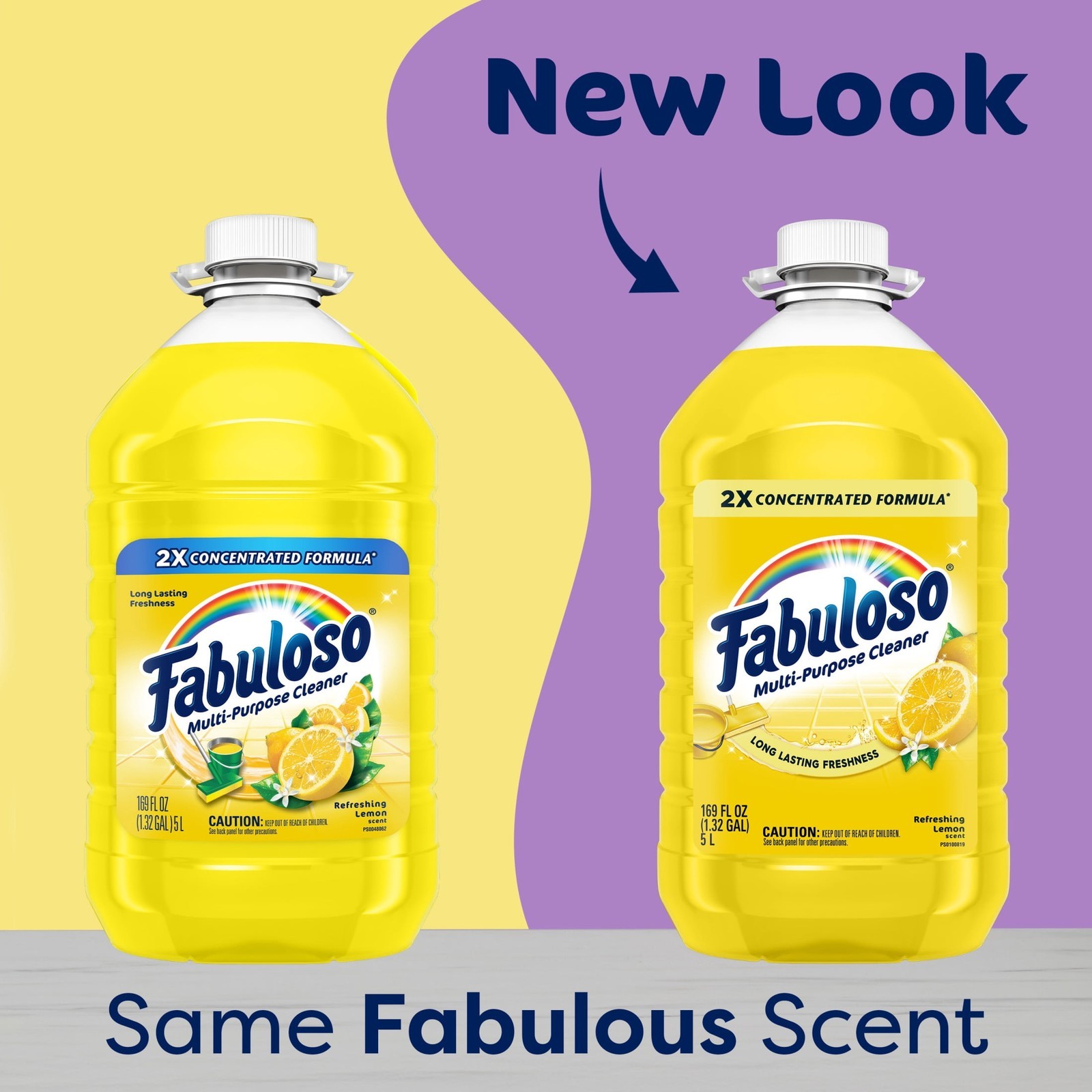 2X Multi-Purpose Cleaner No Rinse Floor Cleaner Refreshing Lemon Scent 169 fl oz