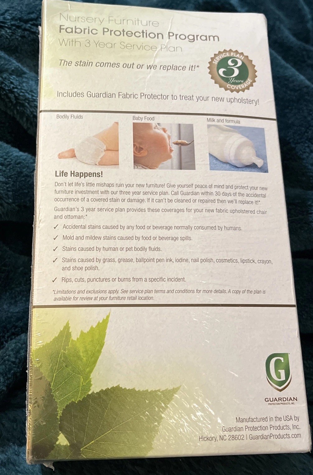 Guardian Fabric Nursery Furniture Care Kit Protection, Treat Your New Upholstery