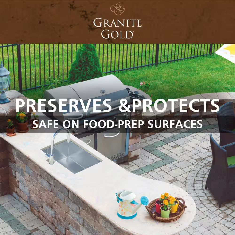 24 Oz. Outdoor Stone Cleaner and Countertop Polish for Granite, Marble, Traverti