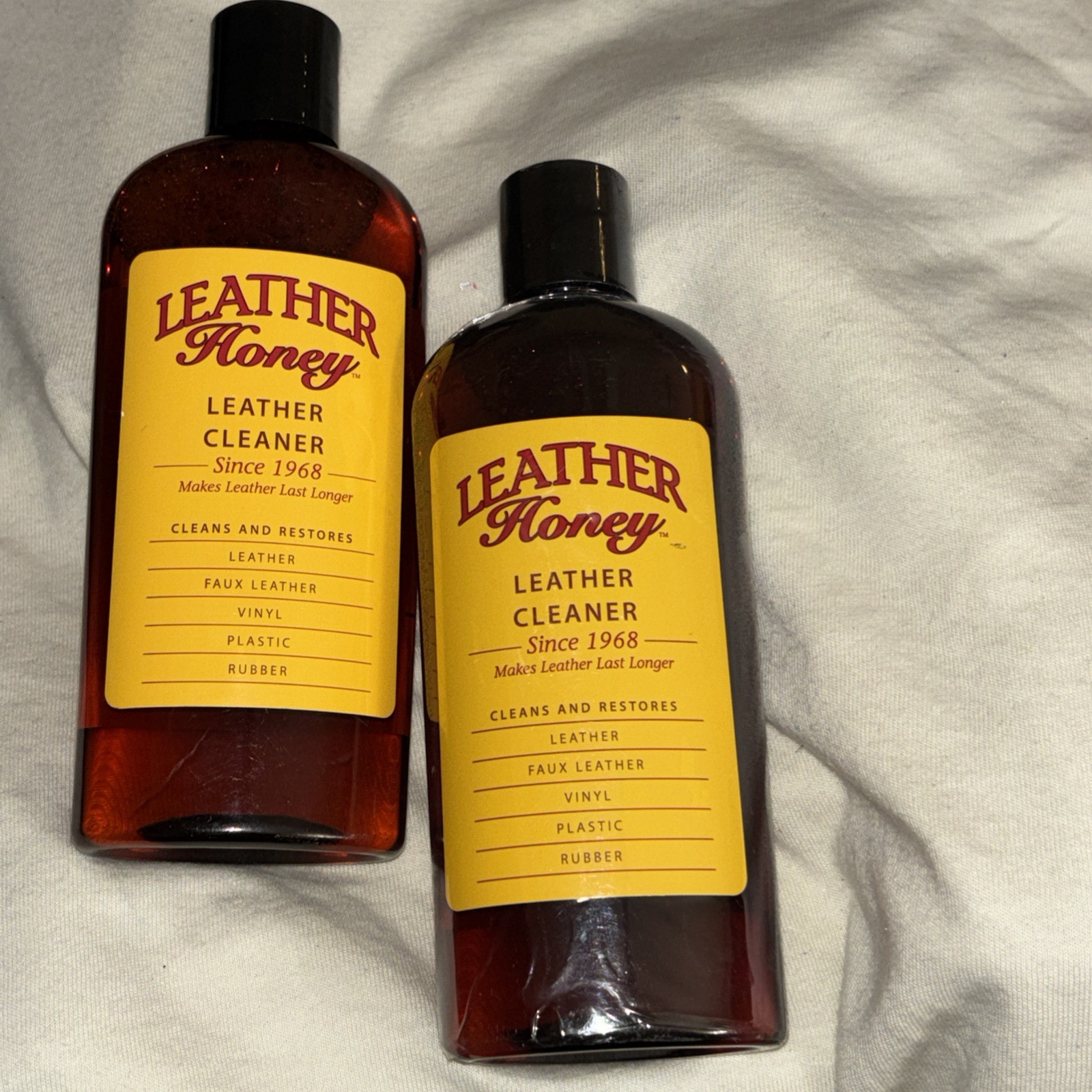 2 Leather Honey Leather Cleaner Non-Toxic 8FL OZ EACH NEW