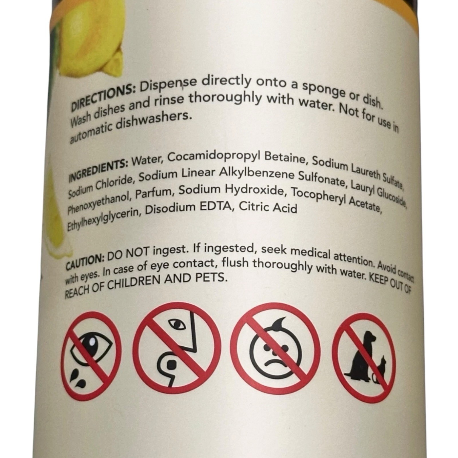Sand + Fog Dish Soap Lemon Verbena 25.4 fl Oz. Pump Bottle, New
