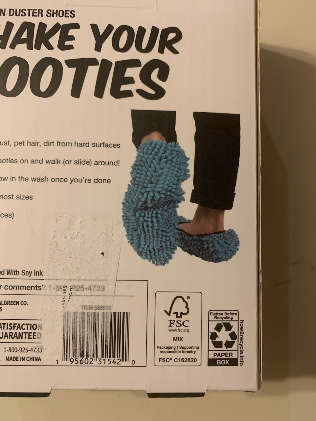 Shake Your Booties Slip On Duster Shoes One size fits most Brand New Sealed Box