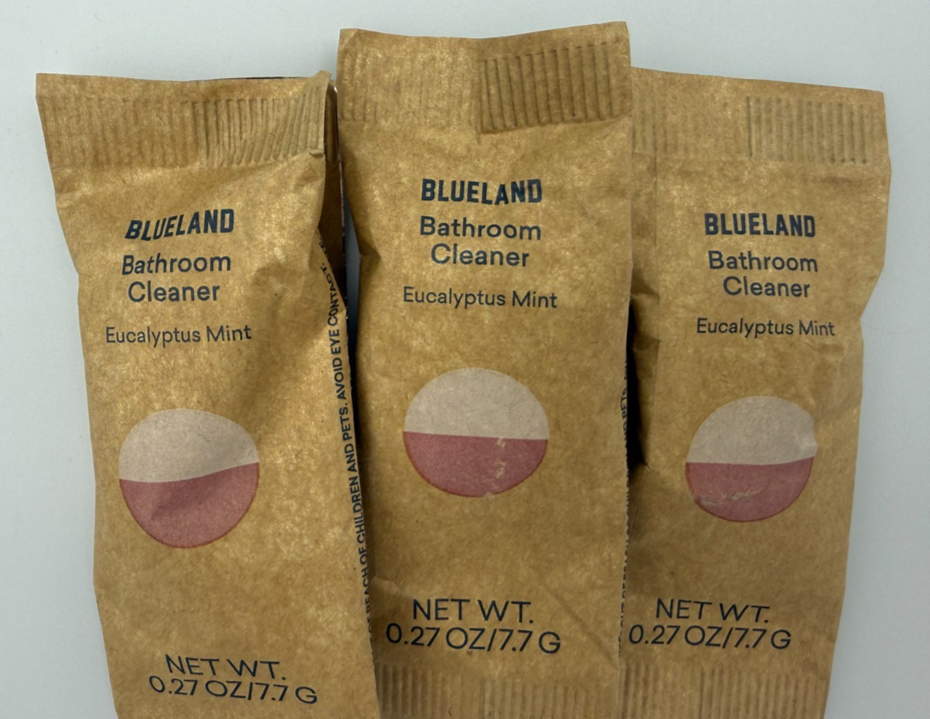 Blueland Bathroom Cleaner Refill Tablets Eucalyptus Mint Lot of 3 New Sealed