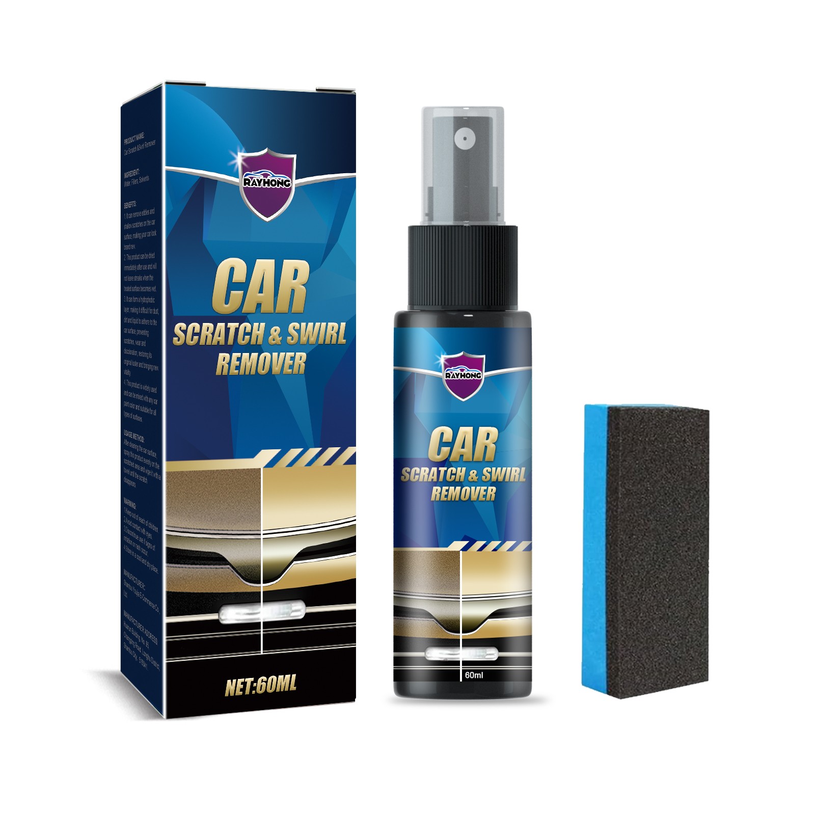 Car Scratch Remover Spray Paint Scratch Repair Polish Fine Scratches Swirl