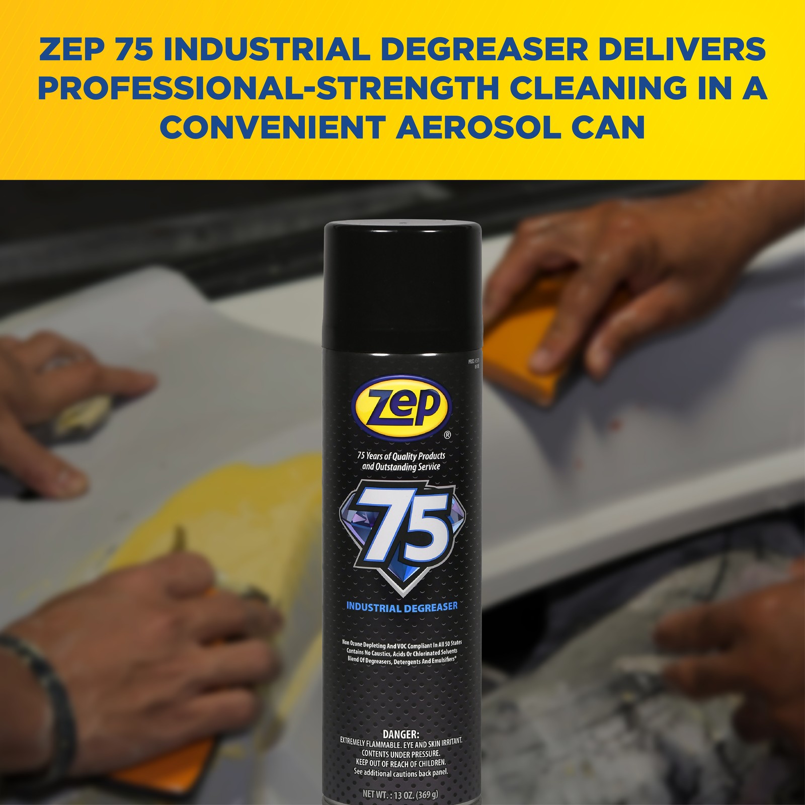 Zep 75 Industrial Degreaser – 20 Oz (Case of 12) 357501 – Heavy-Duty Industrial