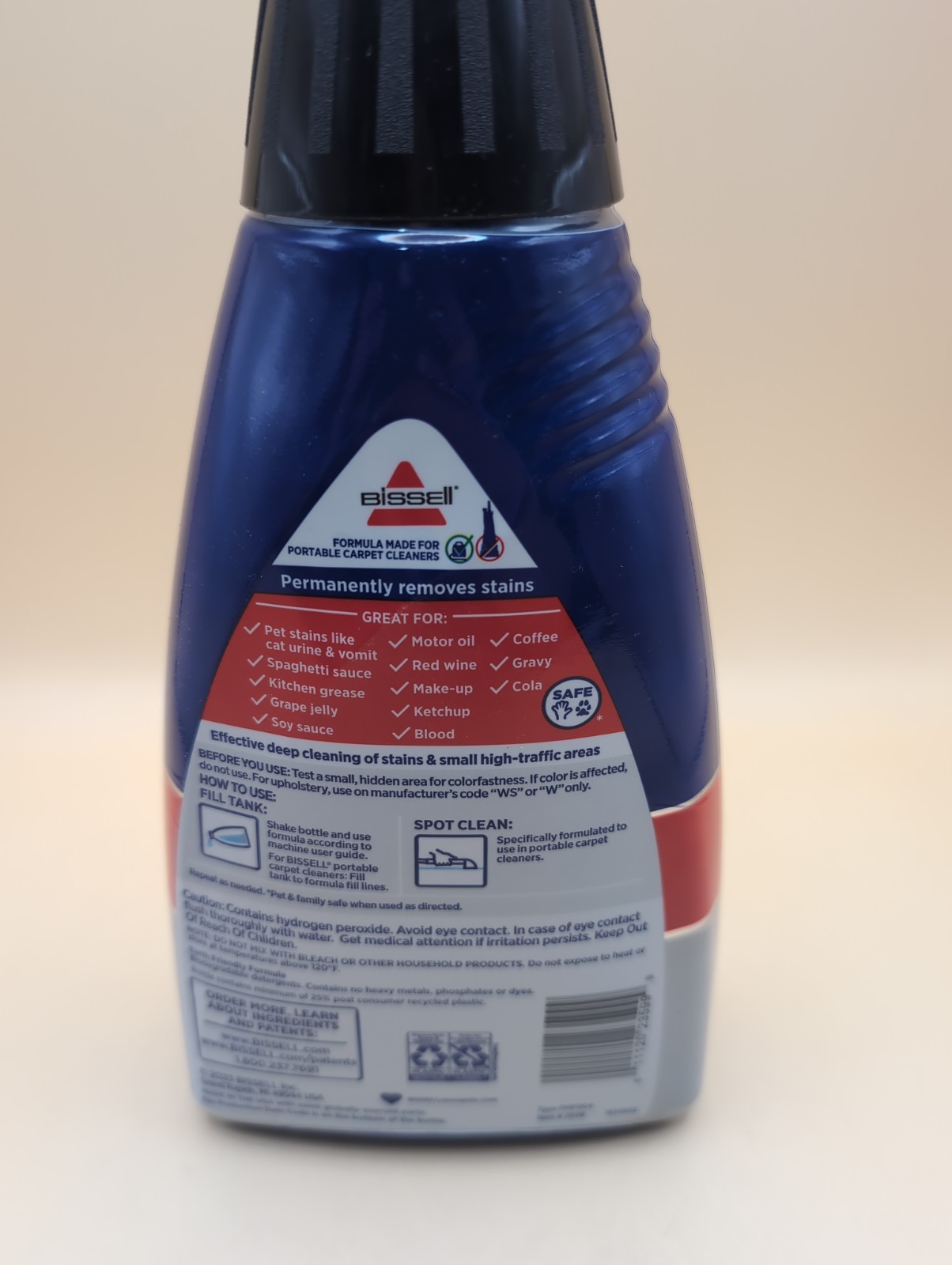 BISSELL PRO OXY Spot & Stain Carpet Cleaner Formula 32oz Portable