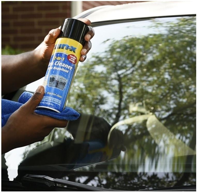 Rain-X 5080233 2-In-1 Glass Cleaner Plus Rain Repellent, 18 Ounce , BLUE