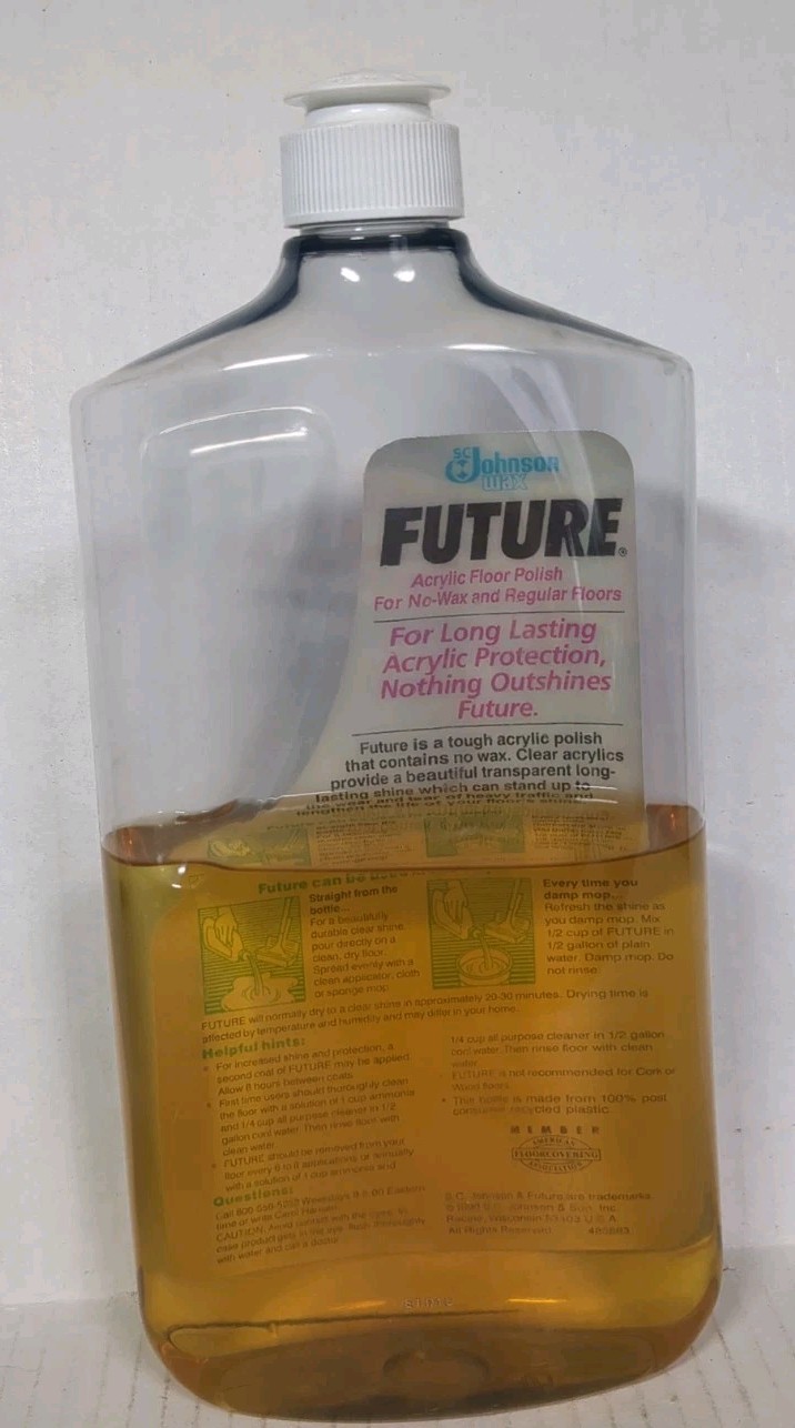 ​SC Johnson Future Acrylic Floor Finish Polish Vintage Discontinued Prop