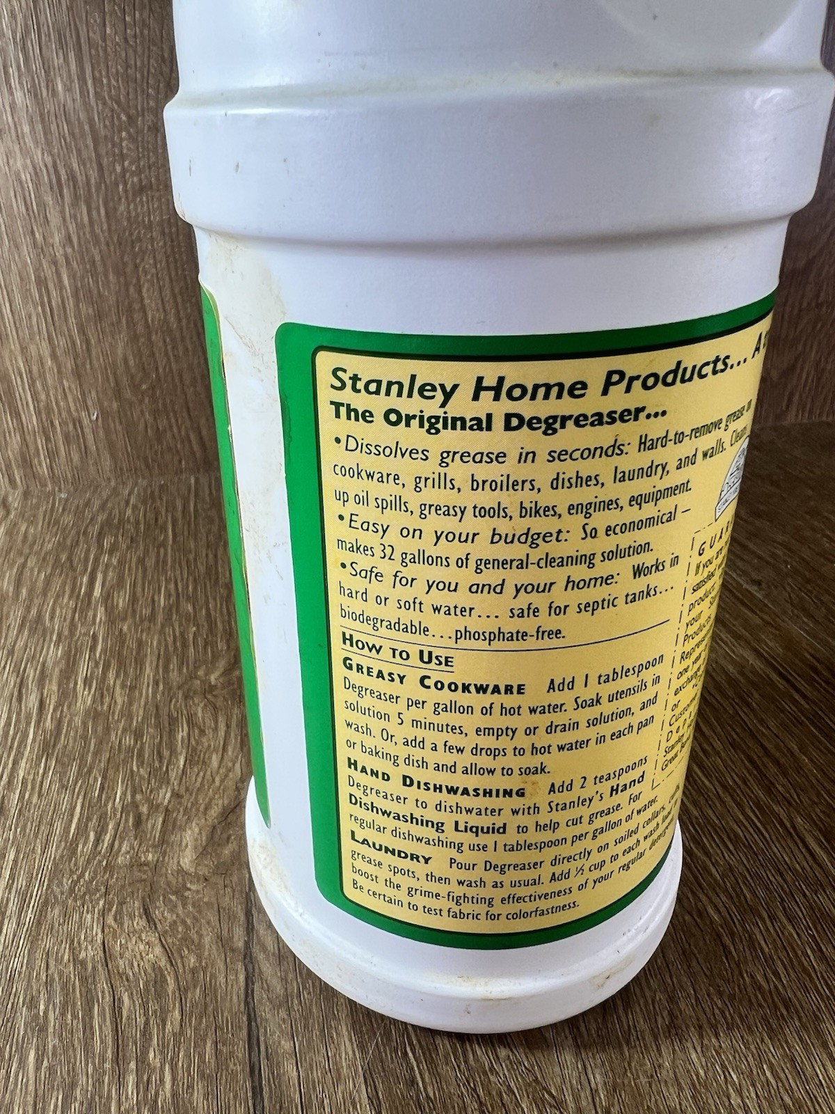 Vintage 1970’s Stanley Home Products Degreaser 34oz Left