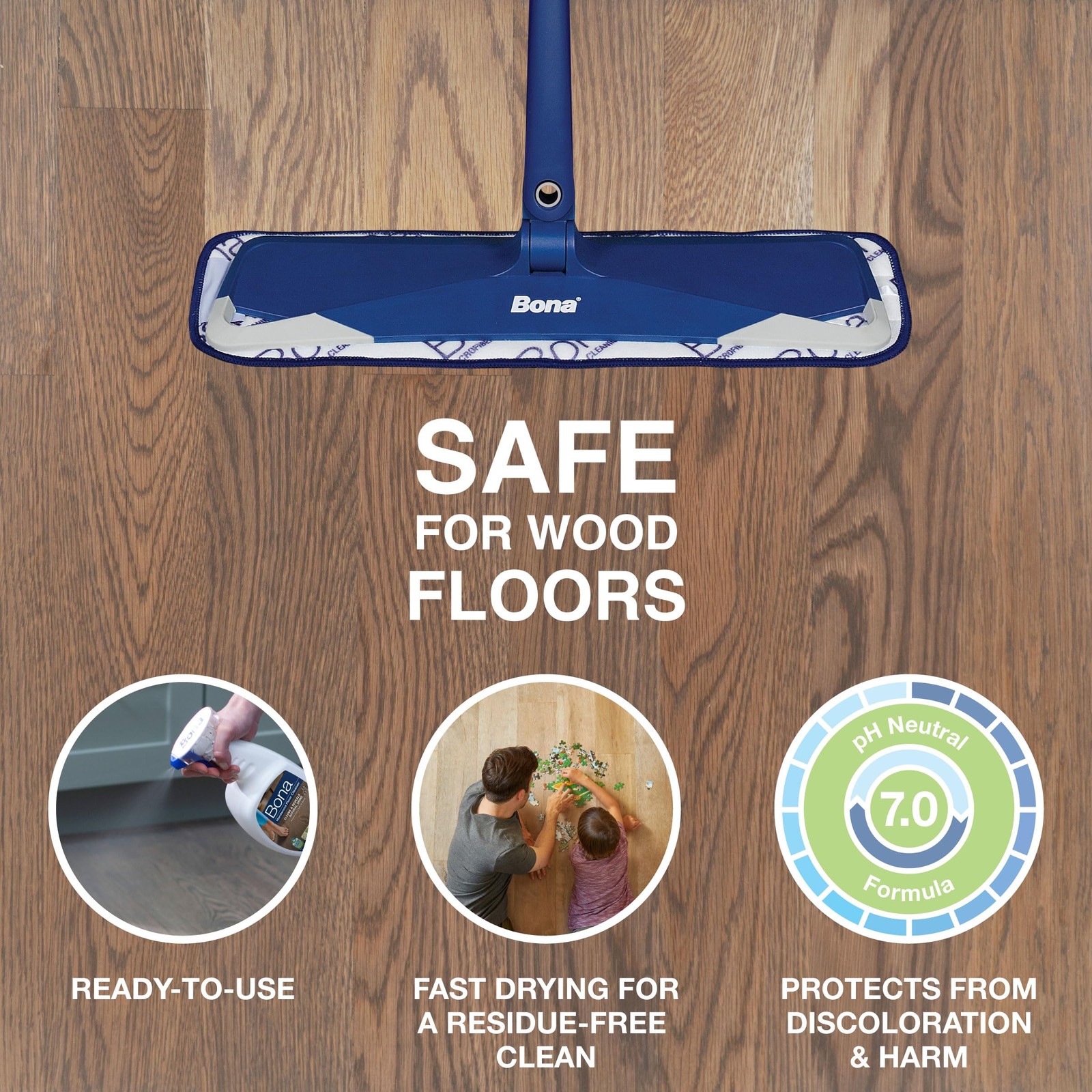 Bona Hardwood Floor Cleaner Spray, 32 Fl Oz (Pack of 1), Original Formula