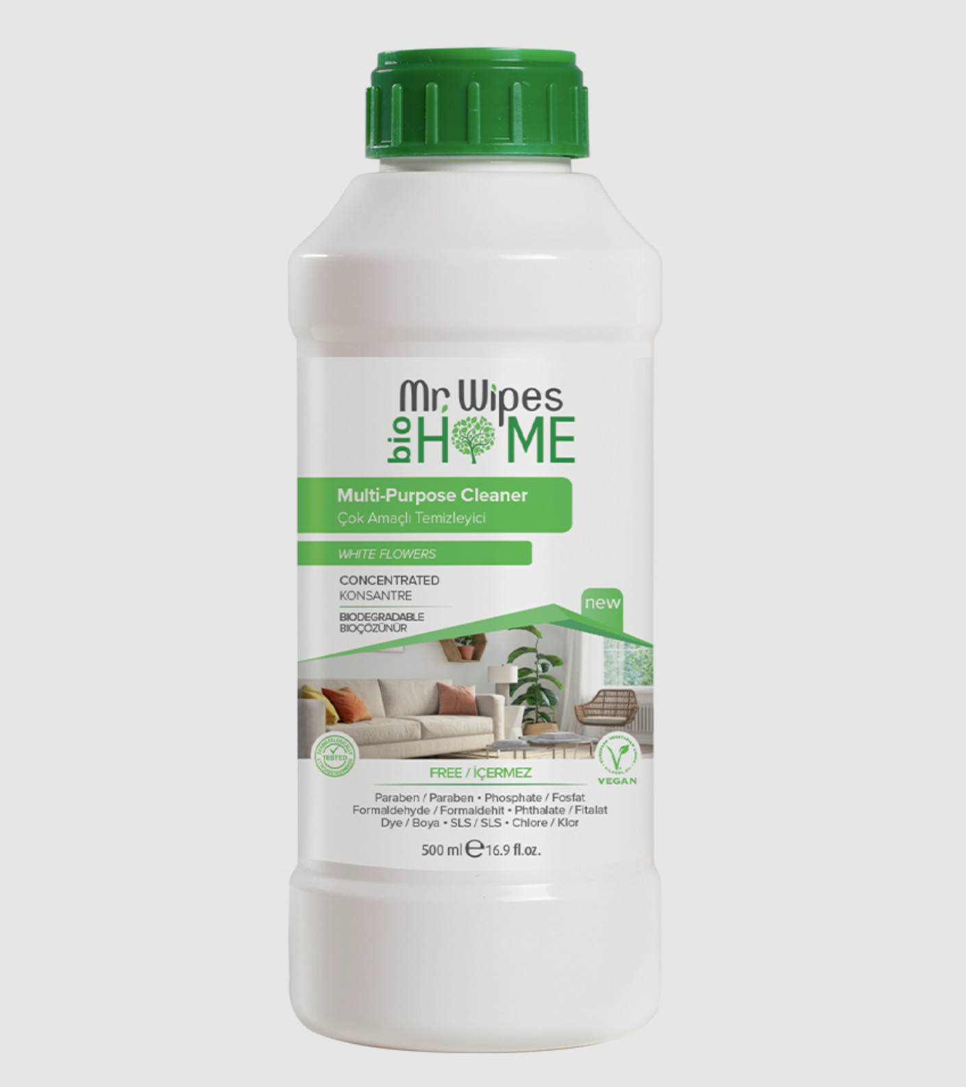 Farmasi Mr Wipes Multi Surface Cleaner White Flowers 1000ml Concentrate