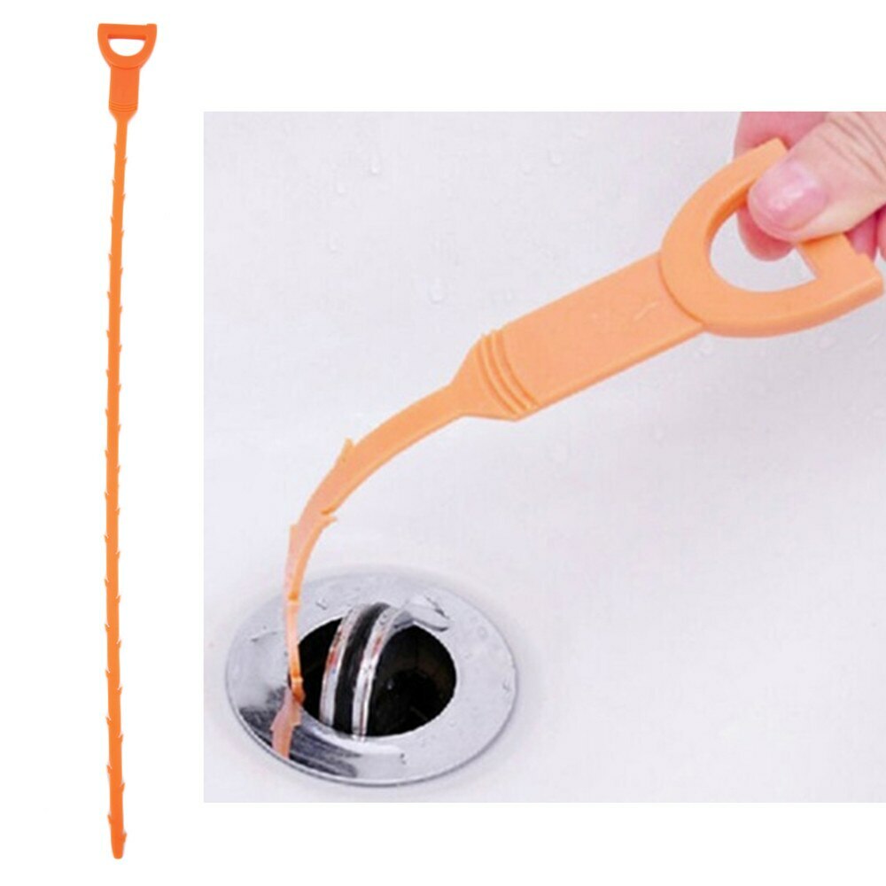 Drain Stick Barbed Hair Clog Remover Plastic Snake Plumbing Pipe Unclog Unblock