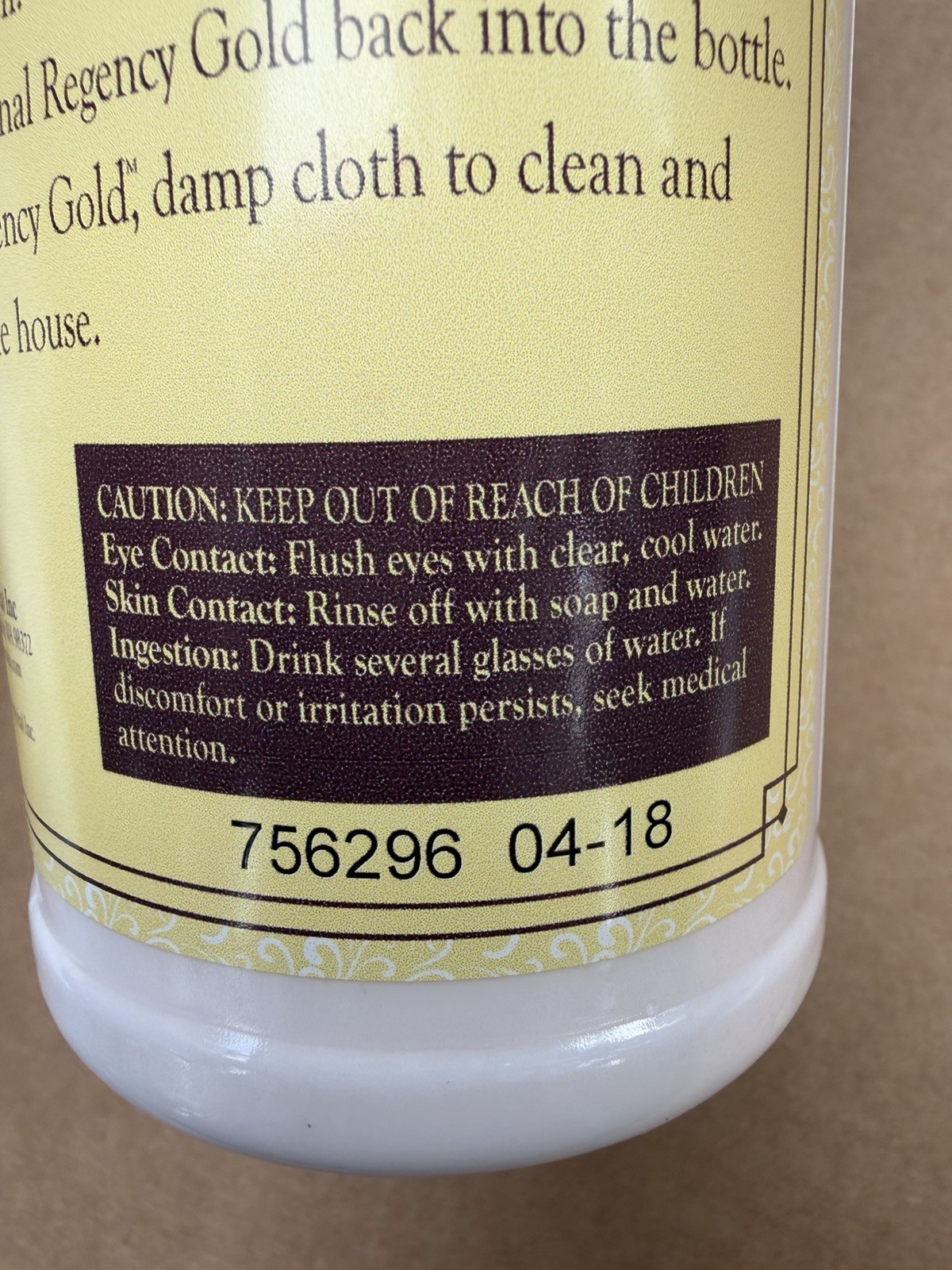 Original Regency Gold Professional Restorative Wood Polish 16.9 oz Sealed NEW