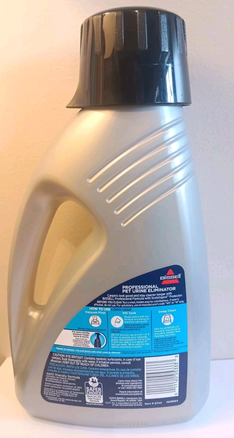 Bissell Professional Pet Urine Eliminator 2x Scotchguard Protector 2015 48 fl oz