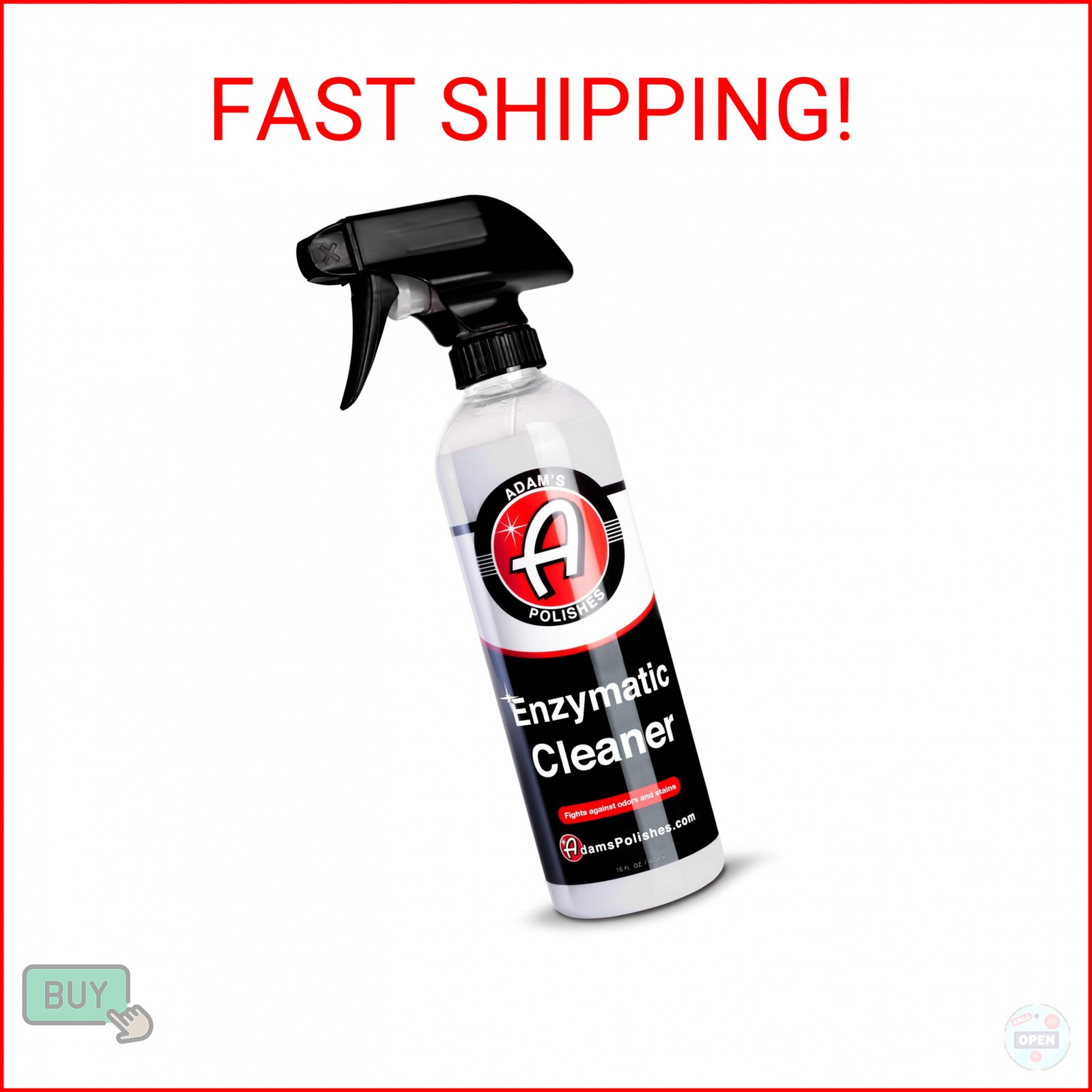 Adam’s Polishes Enzymatic Cleaner 16oz – Eliminate Stains & Odors From Extreme B