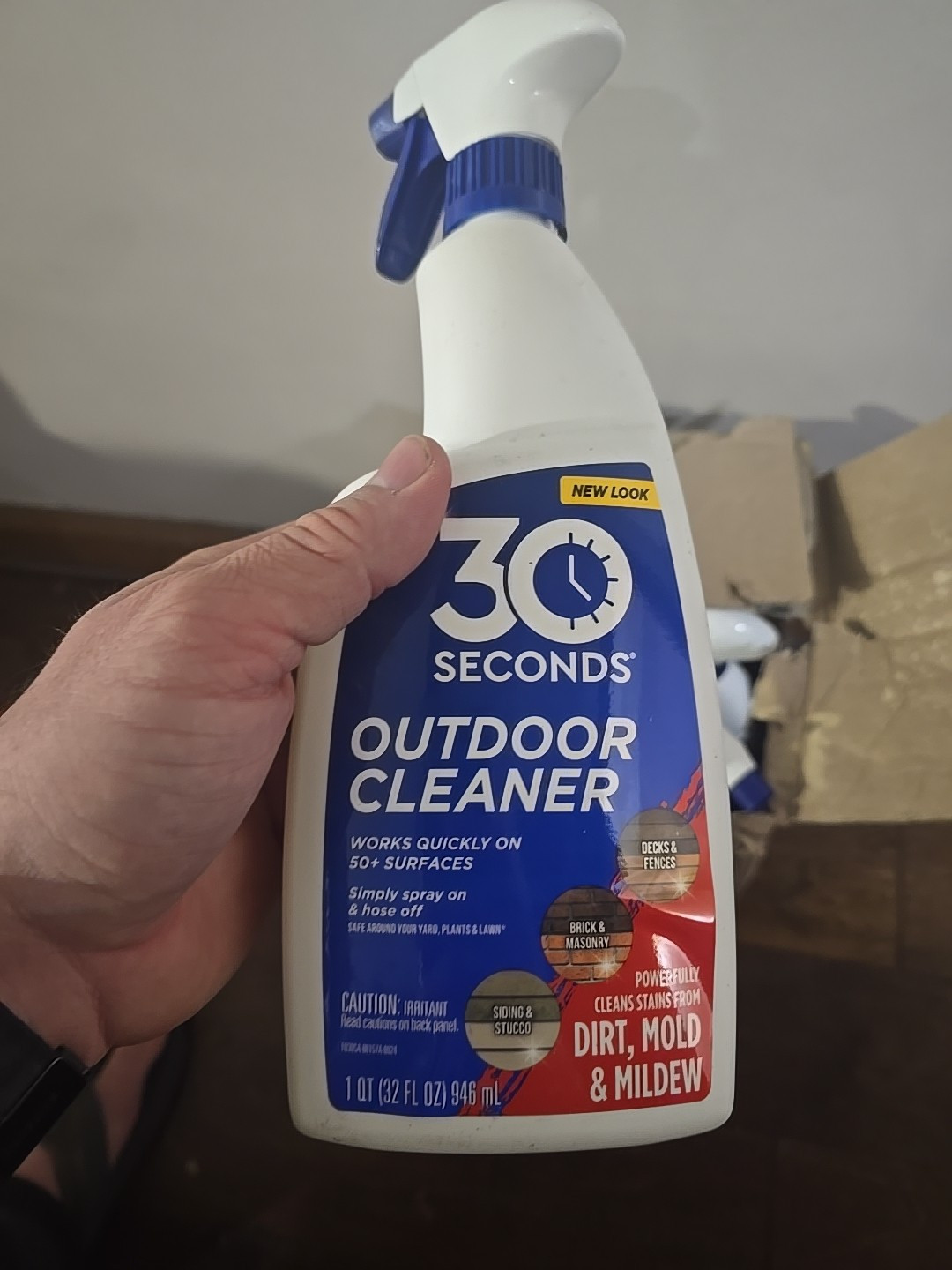 6x 30 SECONDS 1Q30S6P Outdoor Cleaner, 1 qt Spray Bottle Lot Of 6