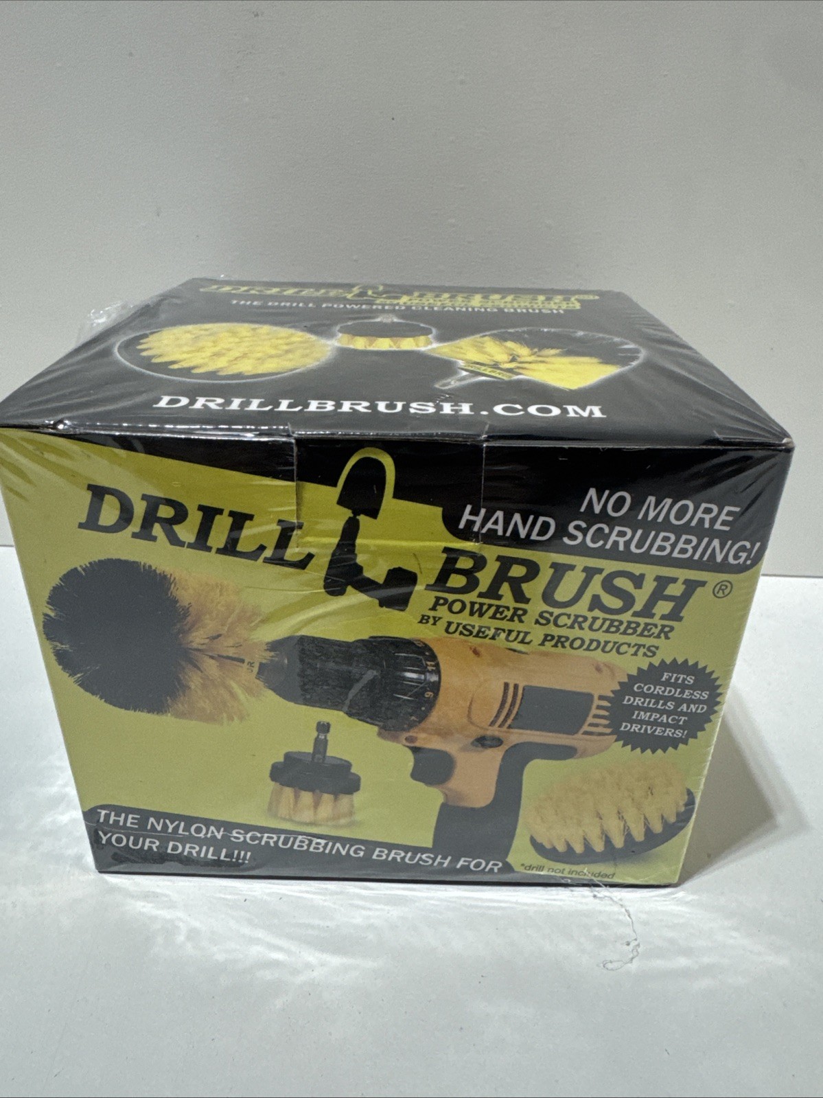 Drill Brush Power Scrubber Attachment Set for Bathroom Surfaces Tub Shower Tile