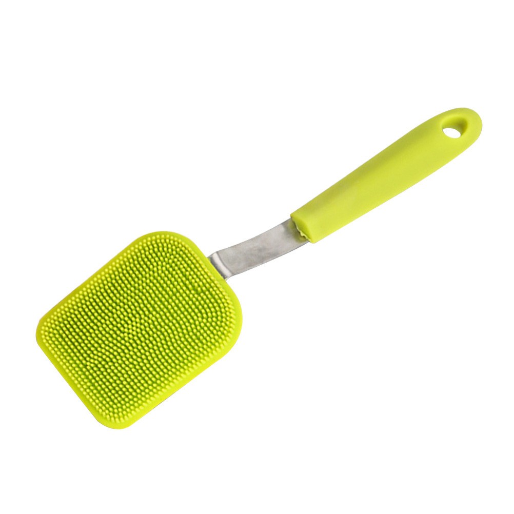 Silicone Brush for Cleaning Dish Scrubber with Handle Dishwashing