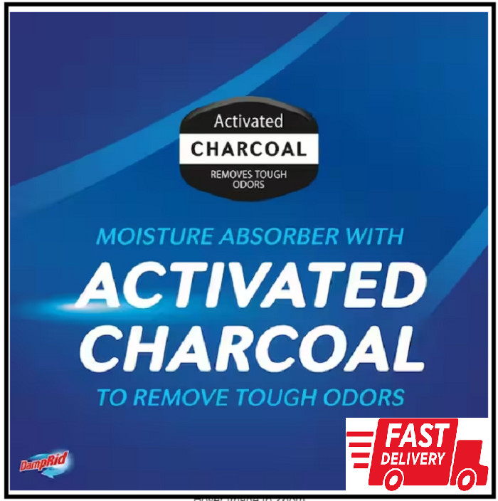 Damprid Moisture Absorber Odor Remover With Activated Charcoal 18 Oz.