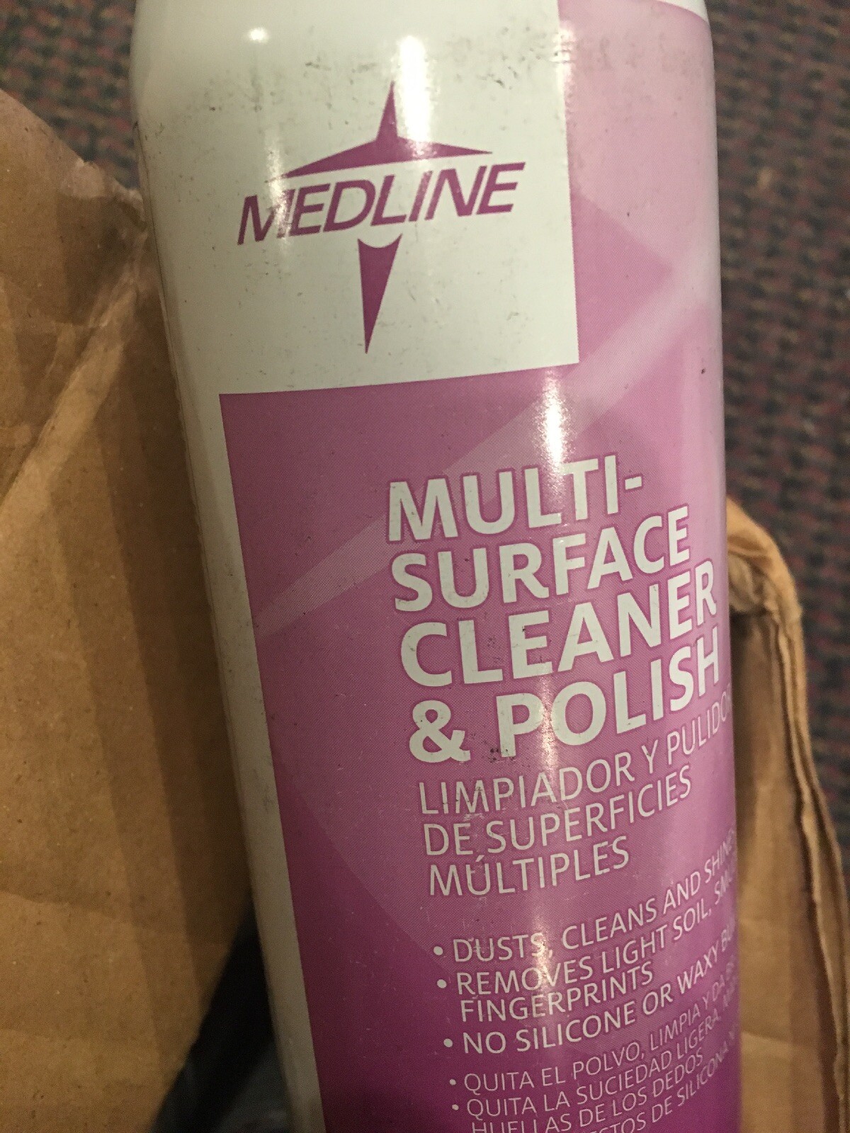 Medline Multi-Surface Cleaner/Polish Lot Of 12 Bottles 1 lb 2 oz