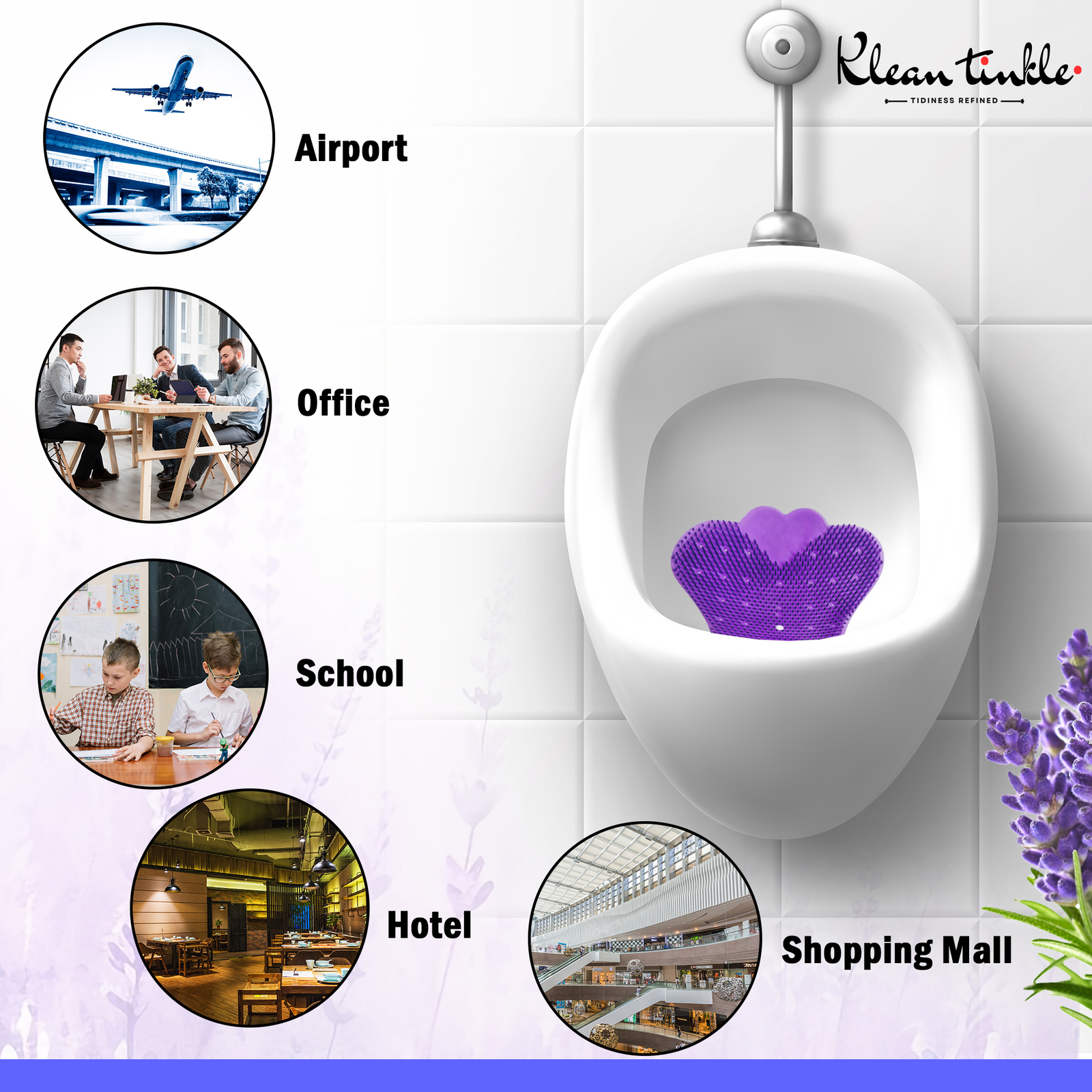 10 Pcs Purple Bathroom Urinal Deodorizing Toilet Scented Freshener Mat Filters
