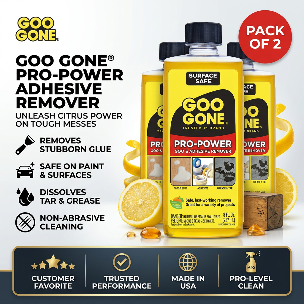Goo Gone 8 oz. Pro Power Adhesive Remover Pack of 2