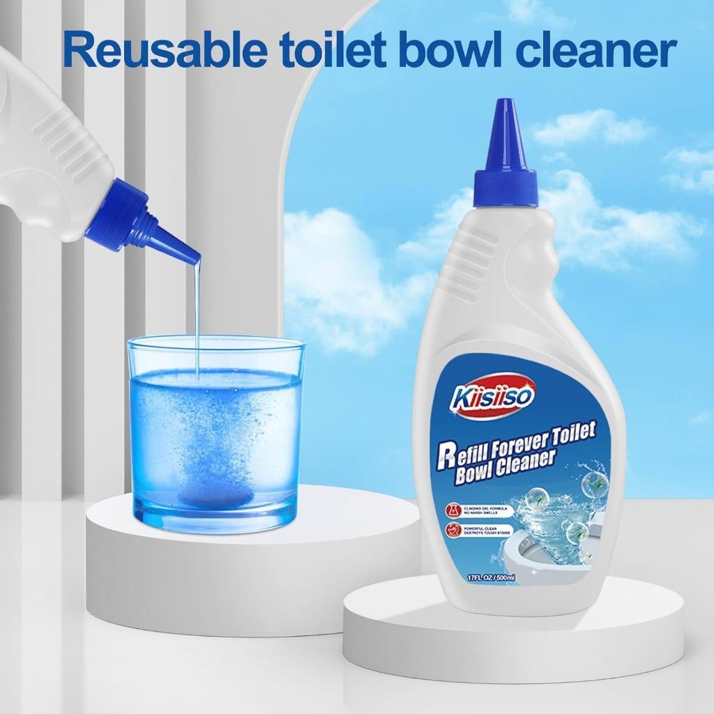 Toilet Bowl Cleaner Lemon Scent Refill Blue,Makes 22 Bottles of 16 fl. oz.each