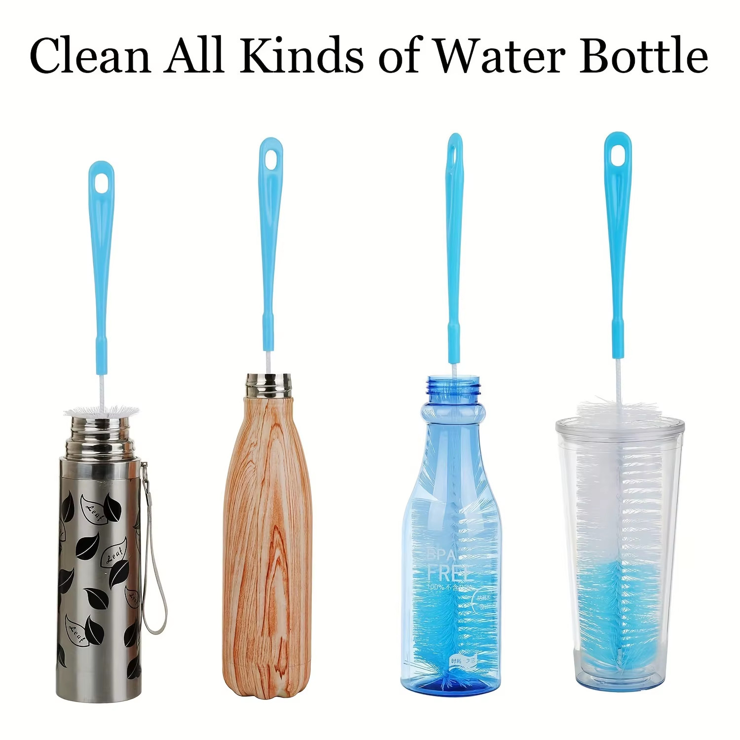 1 Pcs 16” Long Bottle Brush Cleaner for Washing Wine/Beer/Sport Well/Thermos/Gla